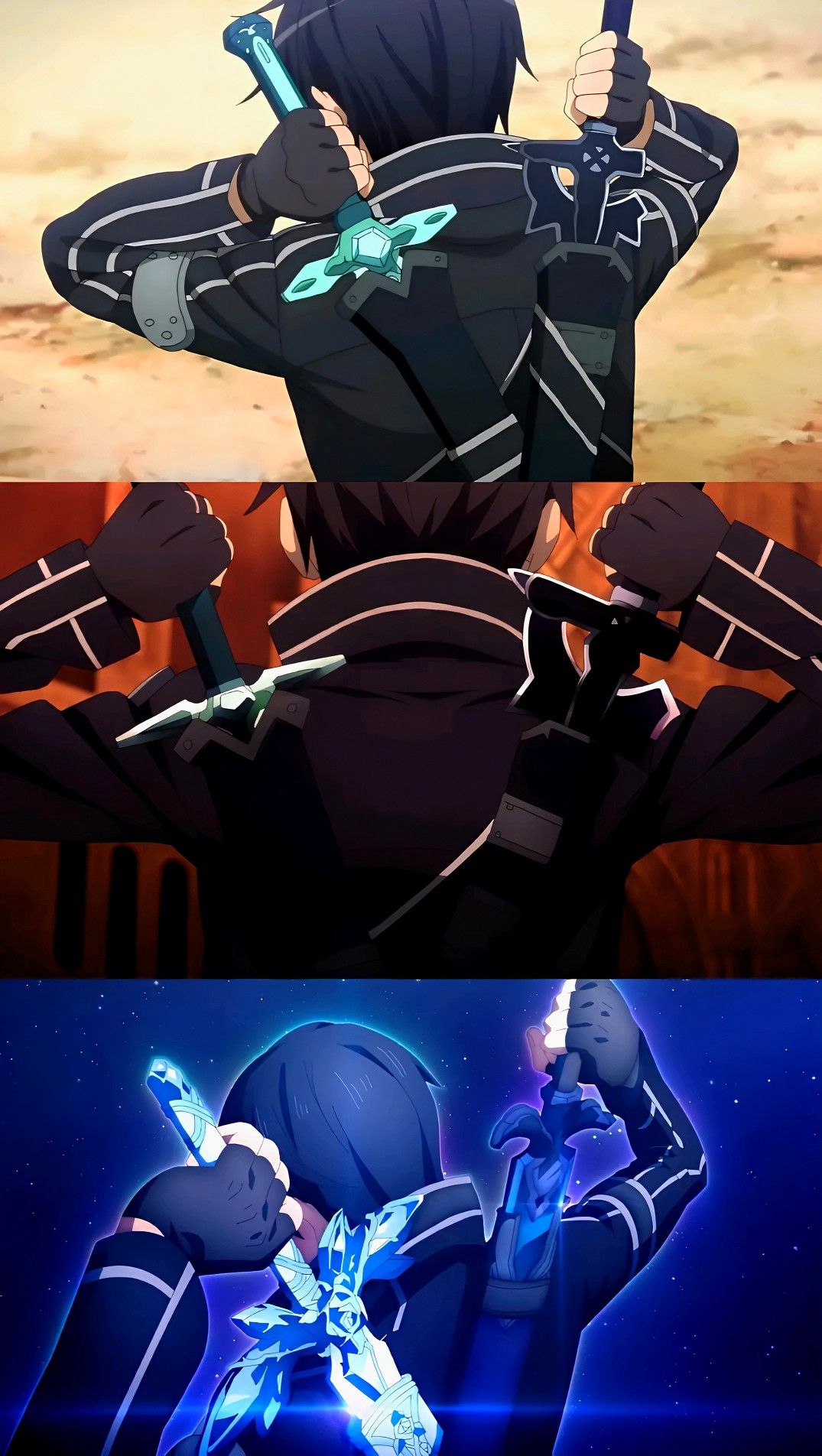 Chỉ một tư thế đơn giản cũng khiến Kirito tỏa sáng