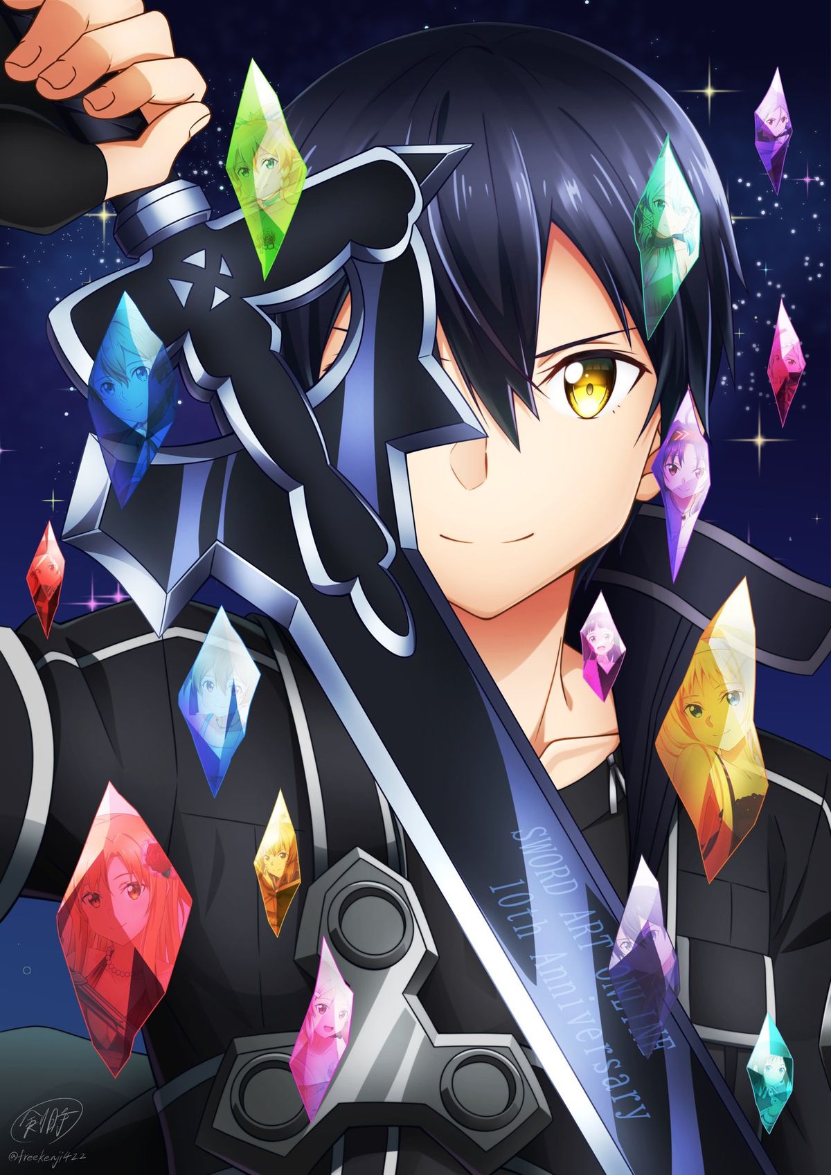 Vẻ điềm tĩnh của Kirito chính là điều khiến ai cũng say