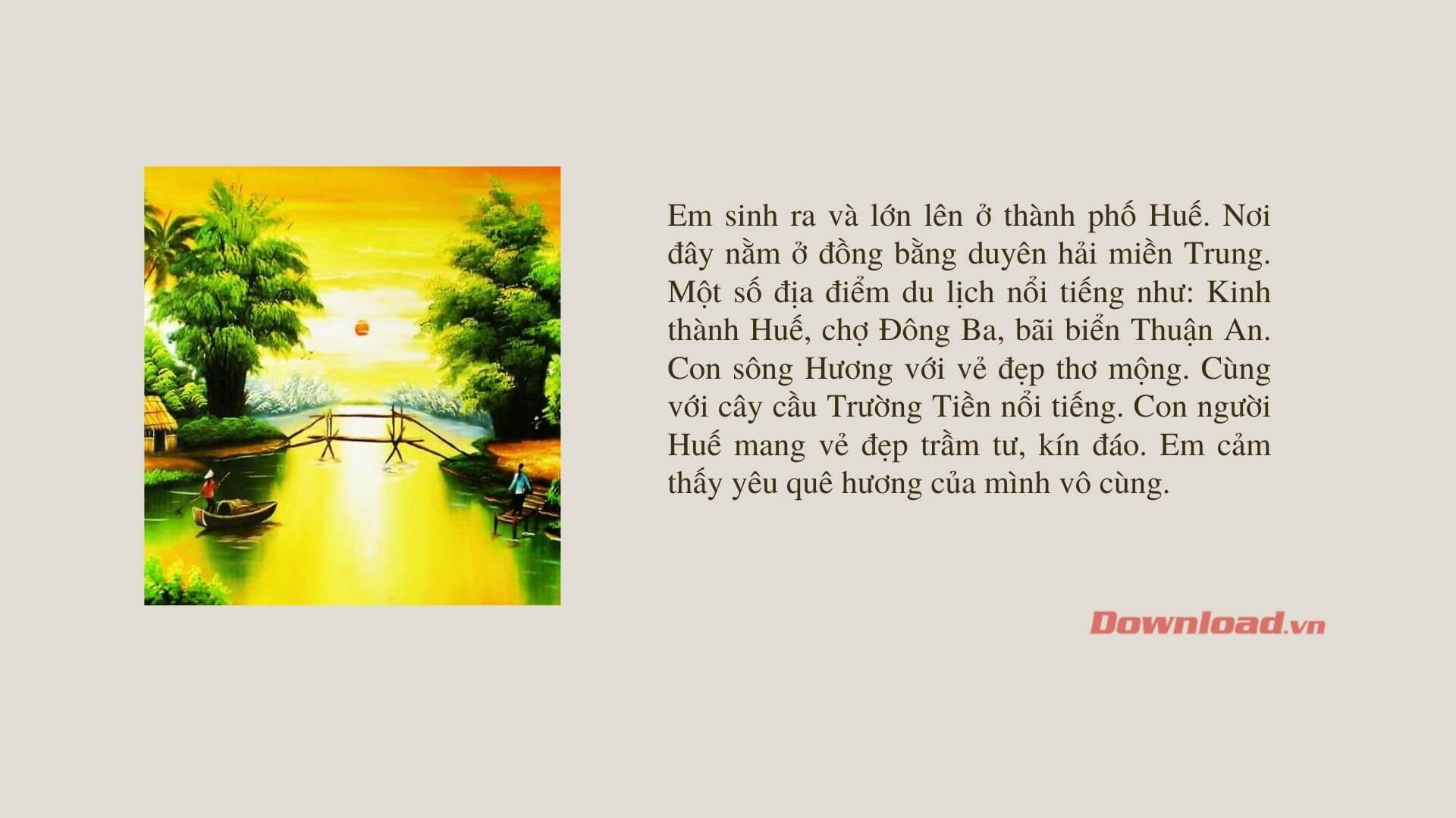 Tả quê hương 