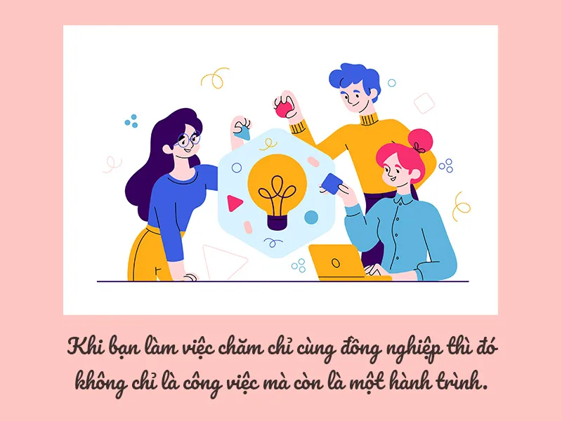 Những câu nói hài hước về đồng nghiệp, câu nói hay về tình đồng nghiệp keo sơn 3