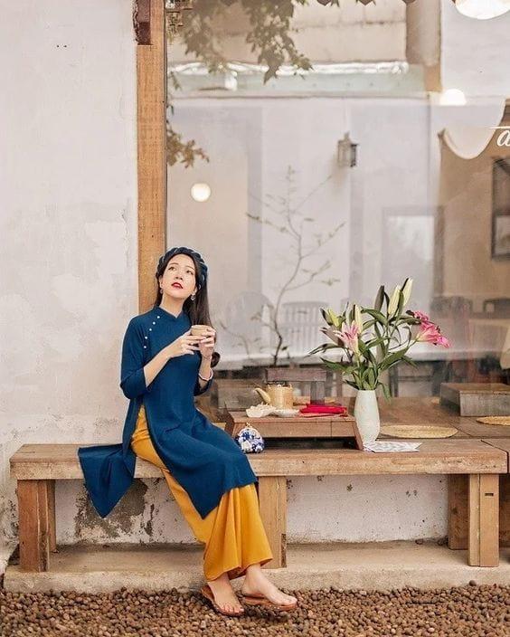 Các trường hợp chụp hình áo dài tết đẹp khác 3