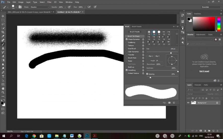 Bài học Photoshop cơ bản - BRUSH TOOL