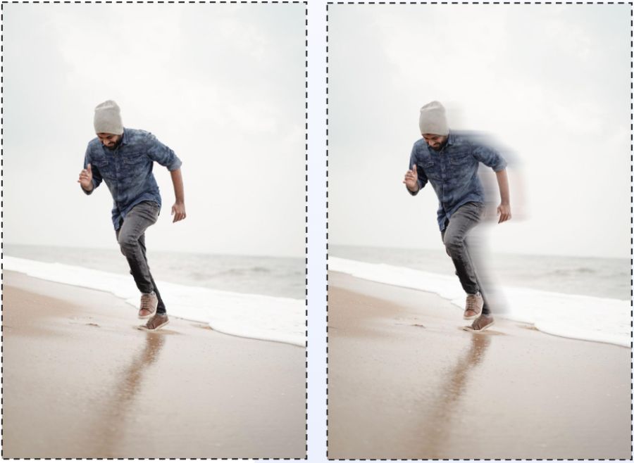 Các bài học Photoshop cơ bản - Filter Motion blur