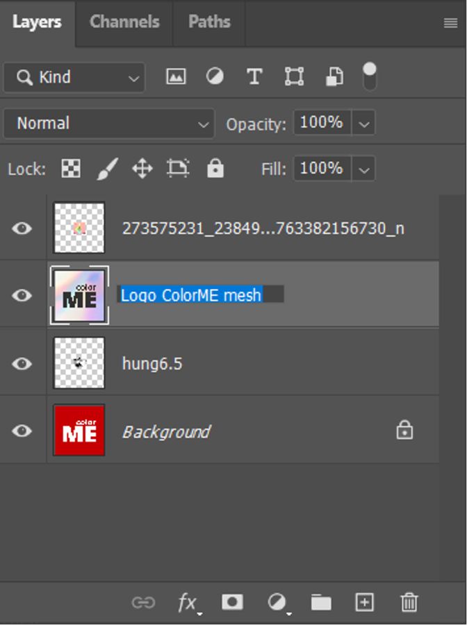 Bài học Photoshop cơ bản - Đổi tên layer