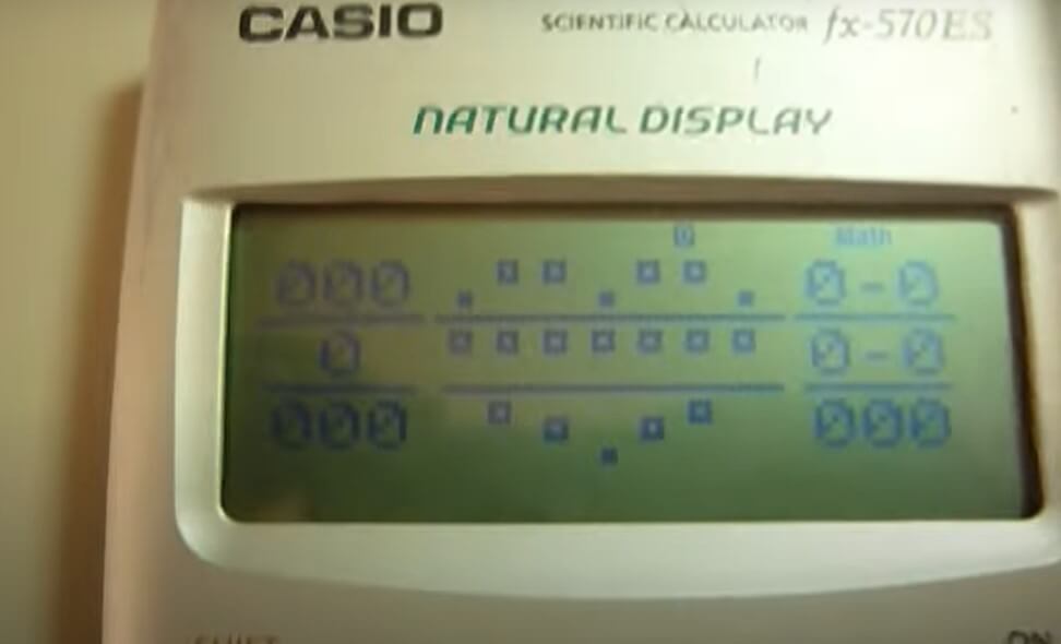 Kết quả cách làm hình trái tim trên máy tính Casio thứ nhất