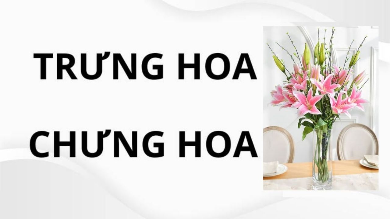 Những Lưu Ý Khi Sử Dụng Từ Chưng Hoa Hay Trưng Hoa