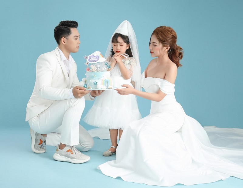 chup anh gia dinh kieu han quoc
