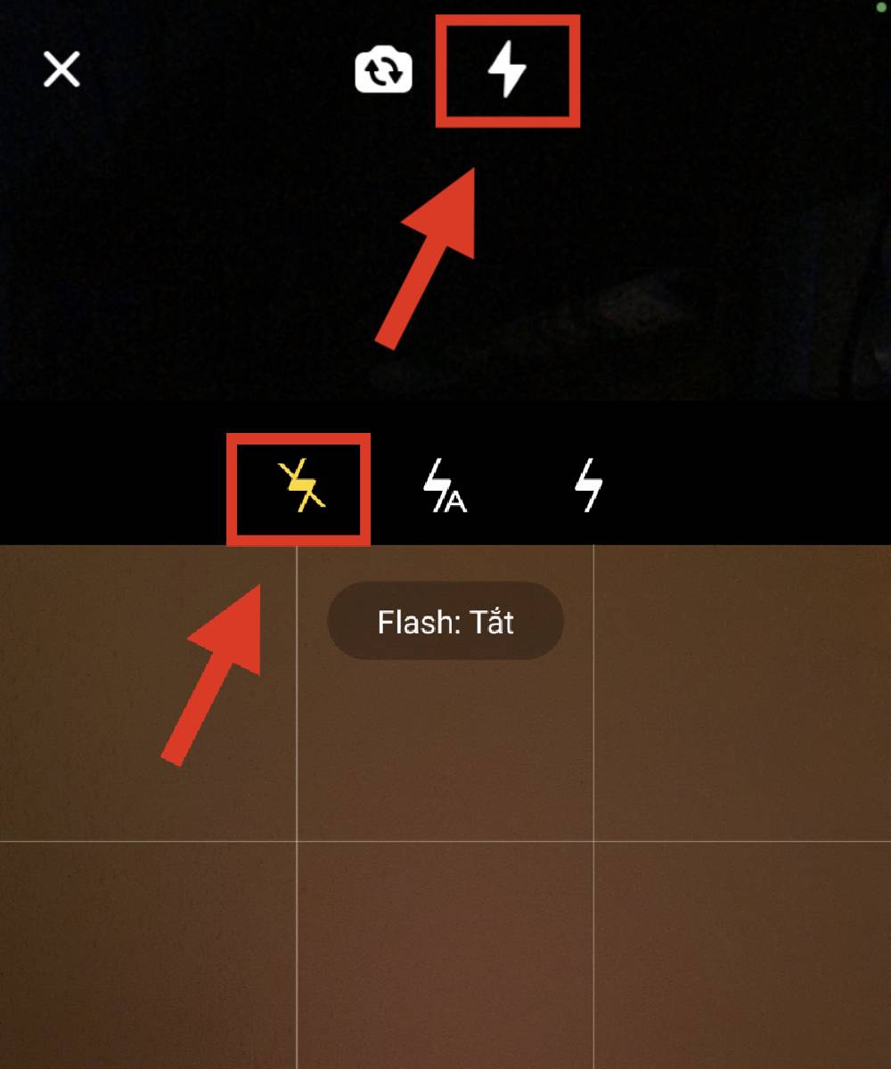 Tắt đèn flash