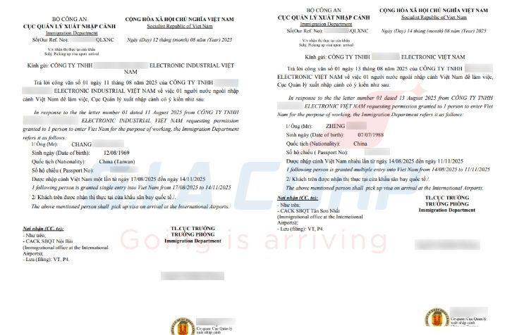 Dịch vụ xin Công văn nhập cảnh UY TÍN 2025