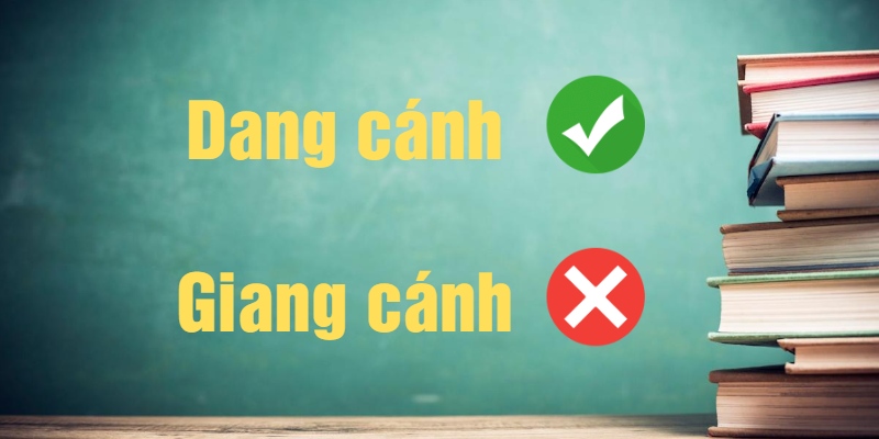 Giang cánh hay dang cánh là đúng chính tả tiếng Việt?