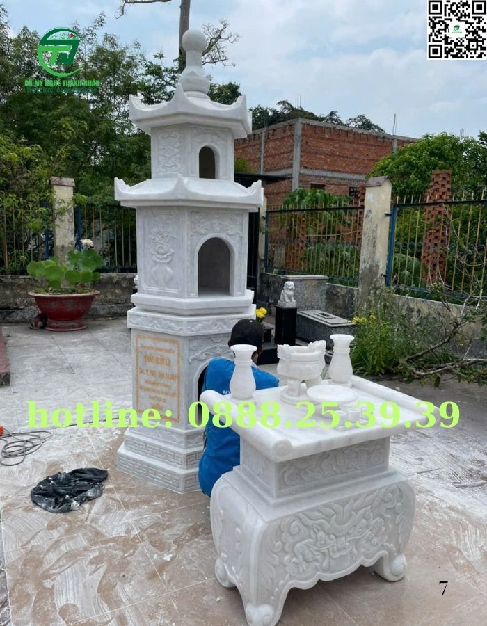 Mộ Tháp Đá Phật Giáo Đẹp Bán Ở Sóc Trăng
