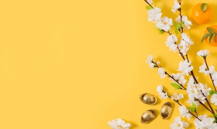 Hình nền Tết màu vàng