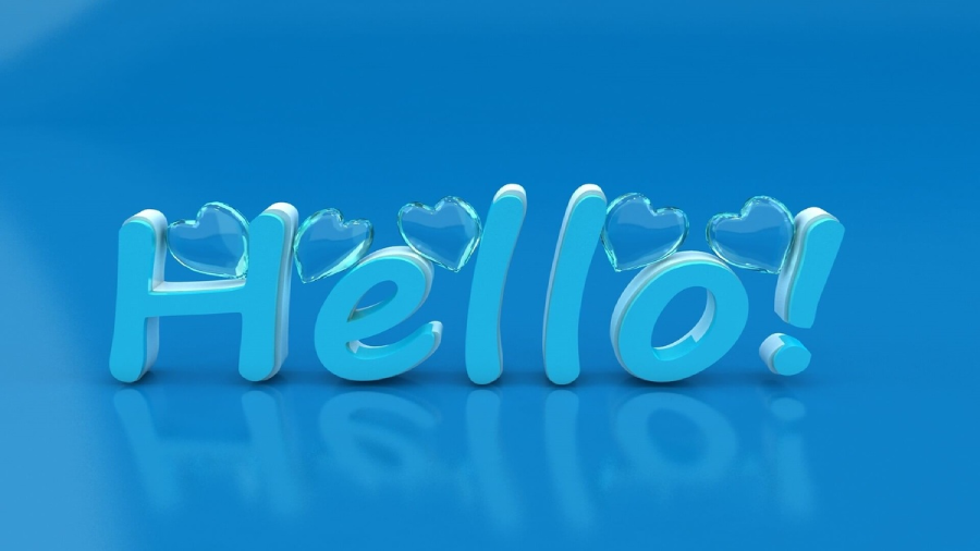 Hình nền PowerPoint Hello 9