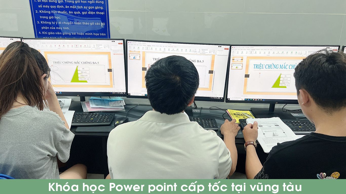 Khóa học power point cấp tốc tại vũng tàu