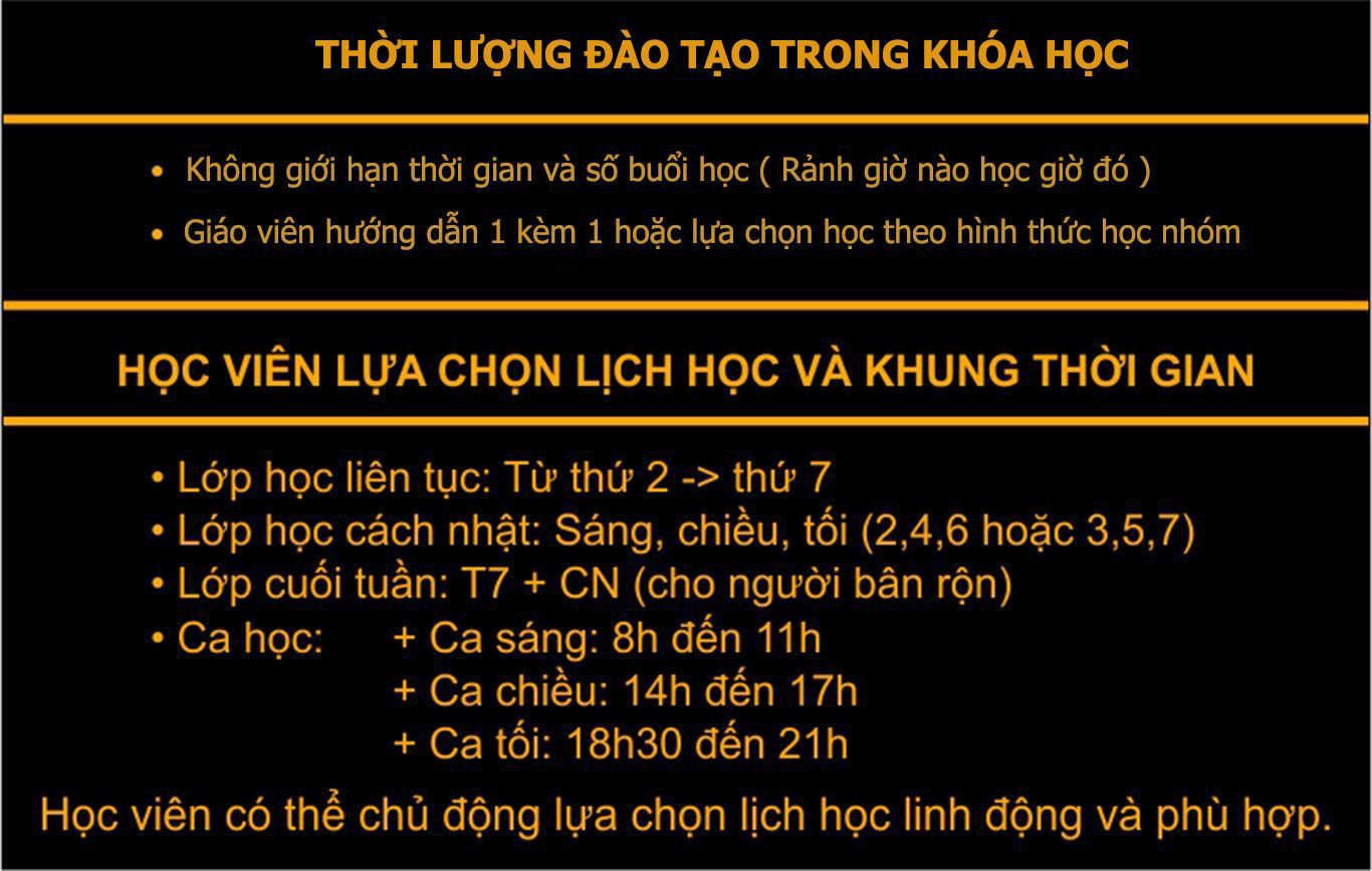 Thời gian học tin học vũng tàu