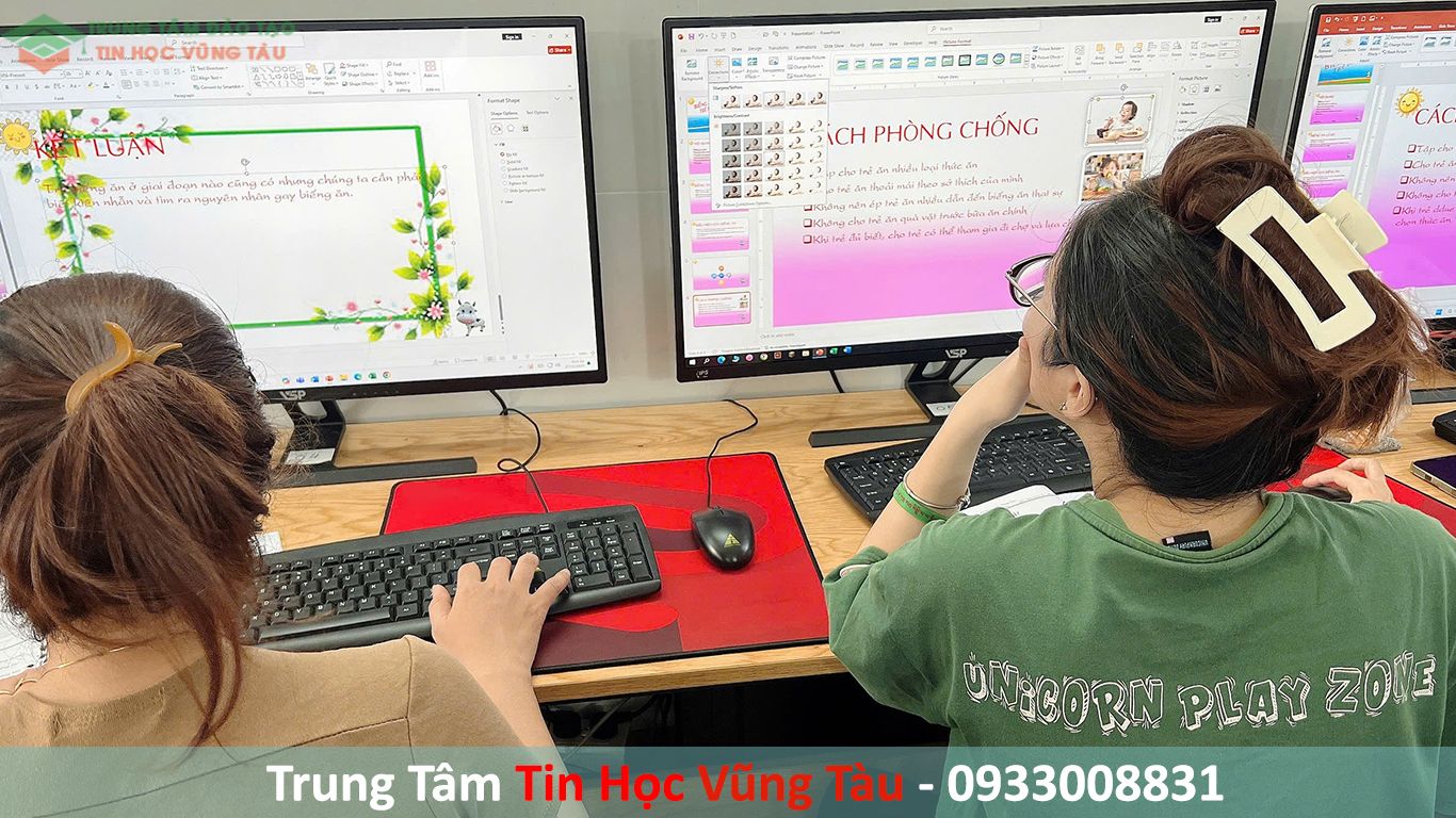 Học poweroint cấp tốc vũng tàu