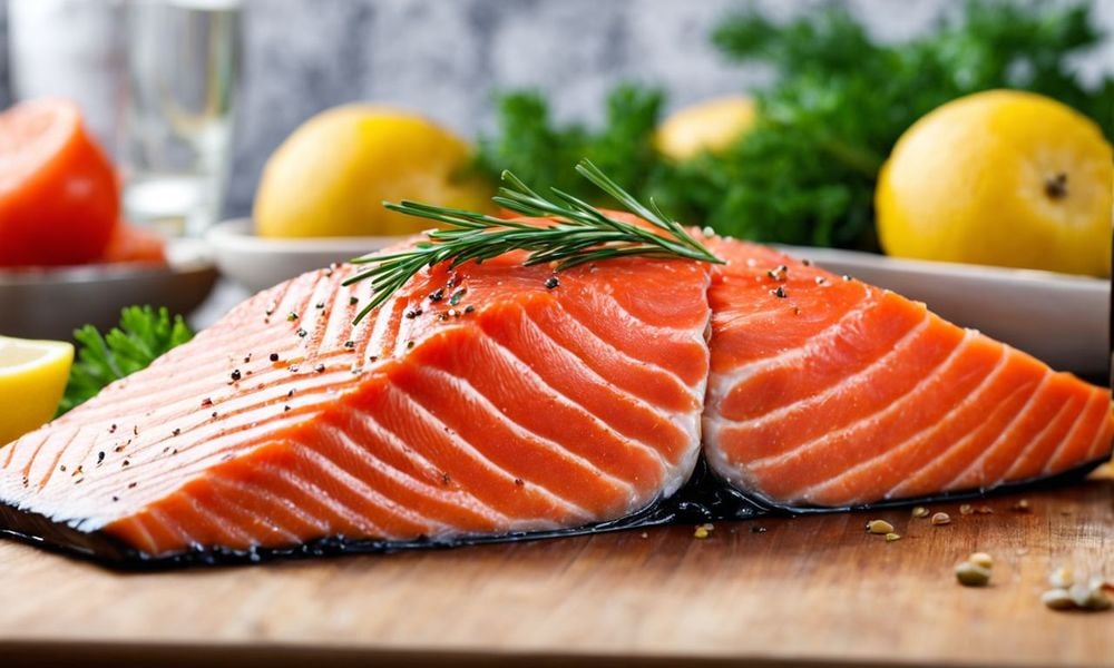 Bổ sung các thực phẩm giàu omega-3 như cá hồi, xương, tôm hỗ trợ quá trình phục hồi các chấn thương đầu gối