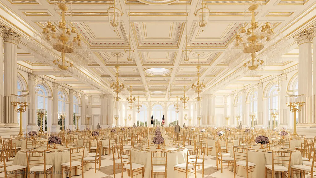 Ông Trump dát vàng Nhà Trắng Đập tường, lát đá Vườn Hồng, xây ballroom hàng trăm mét vuông 8.jpg