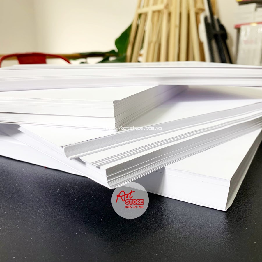 Giấy Ruki Trắng Hai Mặt Khổ A4A3 Định Lượng 180gsm