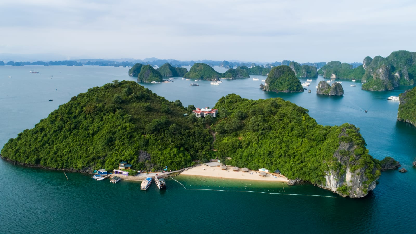 Monkey island in Halong Bay