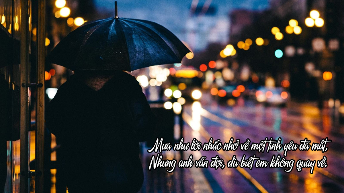 Thơ thất tình cho ngày mưa buồn