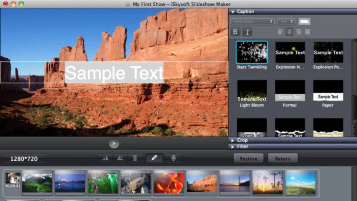 iSkysoft Slideshow Maker - Phần mềm làm video đẹp
