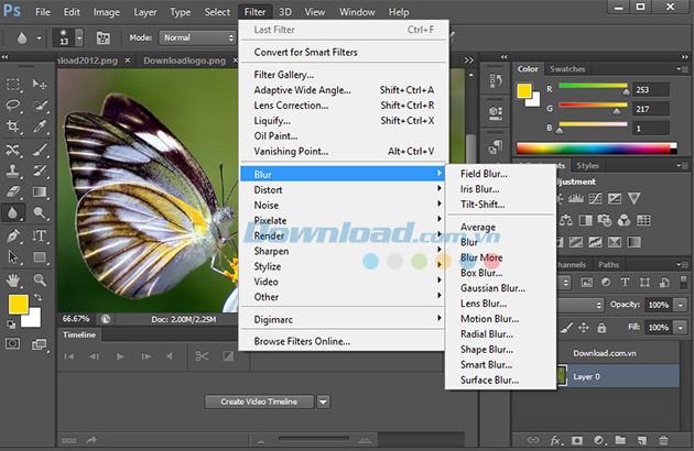 Công cụ vẽ của Photoshop CS6