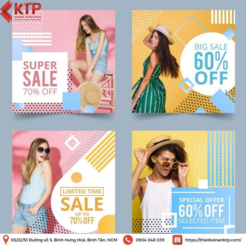 mẫu poster khuyến mãi quần áo
