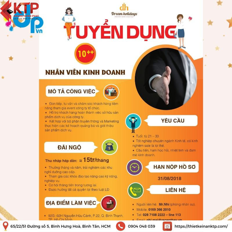 mẫu poster tuyển dụng