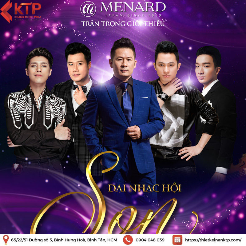 thiết kế poster đẹp Đại nhạc hội Son