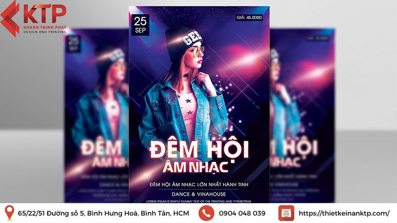 mẫu poster đẹp có sự tương phản