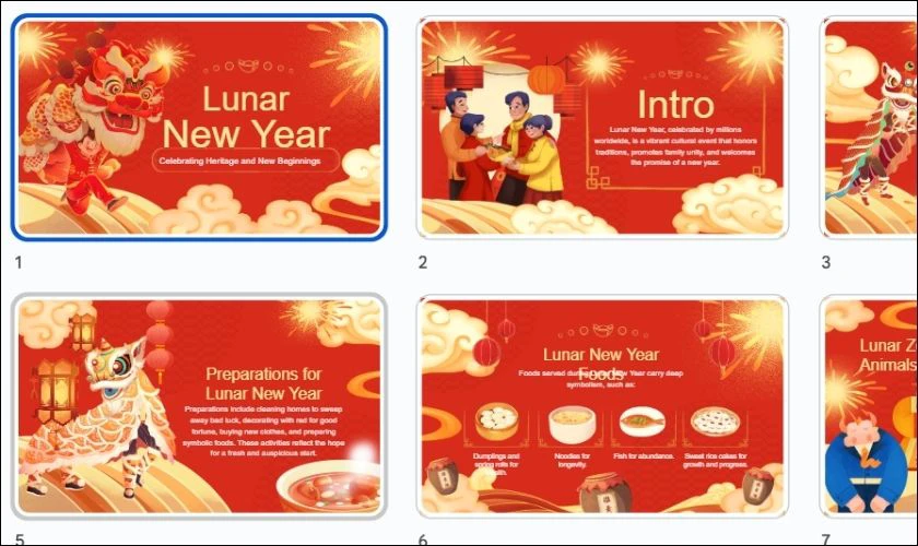 PowerPoint Tết 2026 chủ đề văn hóa, cổ truyền