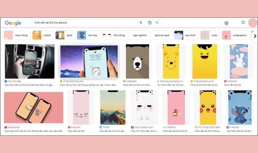 sử dụng google hình ảnh