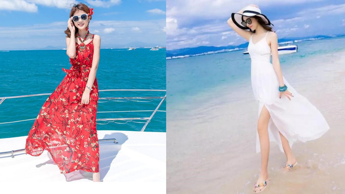 Cách tạo dáng chụp ảnh vuốt tócđẹp khi mặc váy maxi dài