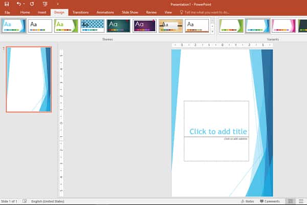 Cách làm poster bằng PowerPoint bước 2