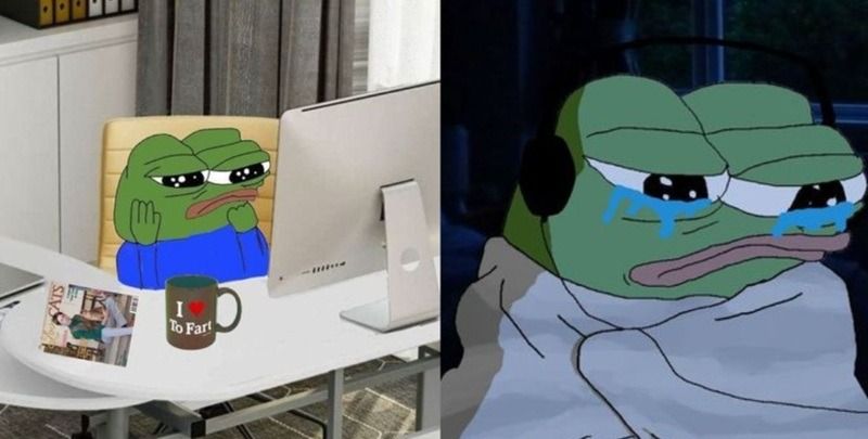 Meme ếch xanh buồn