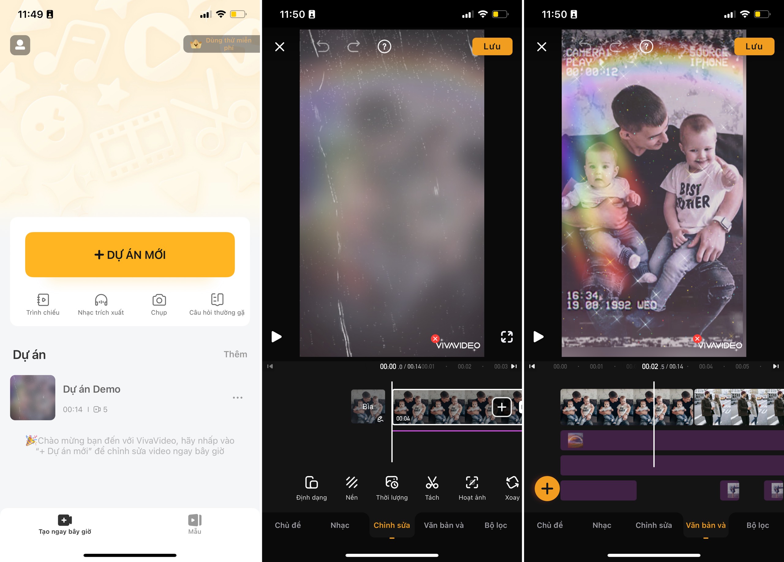 tạo video từ ảnh trên android - tạo video từ ảnh vivavideo