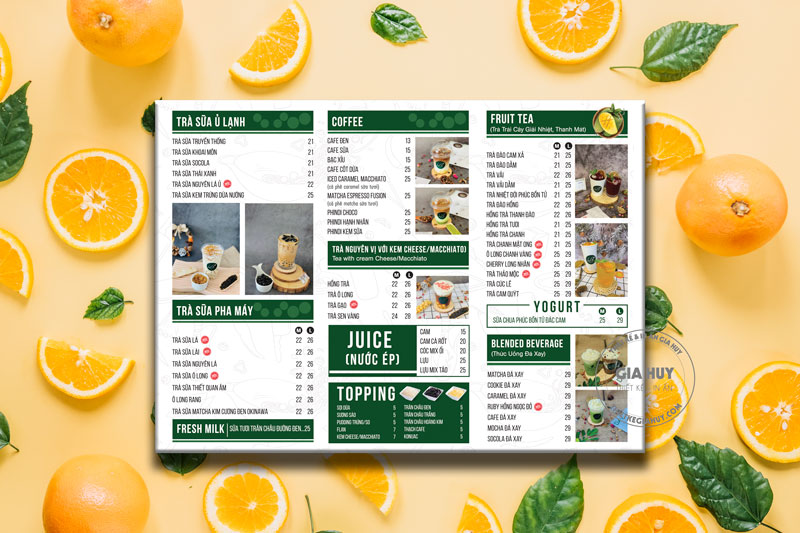 menu coffee