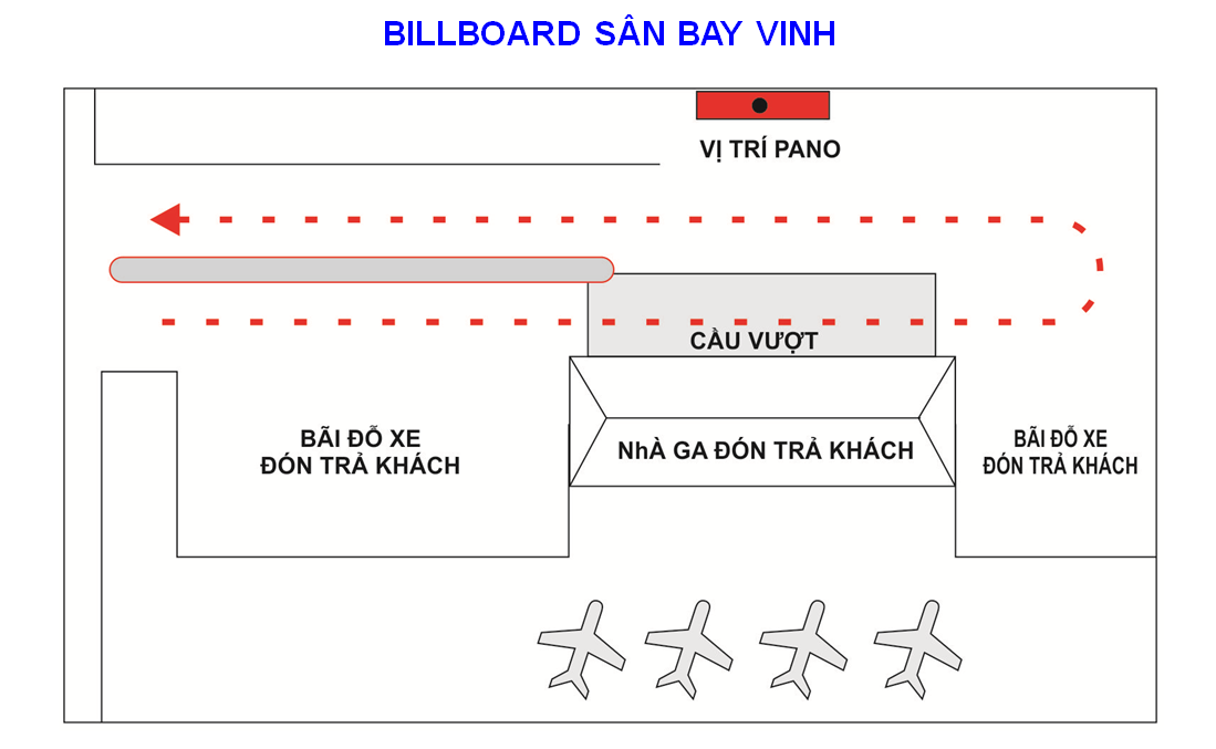 Sơ đồ sân bay Vinh