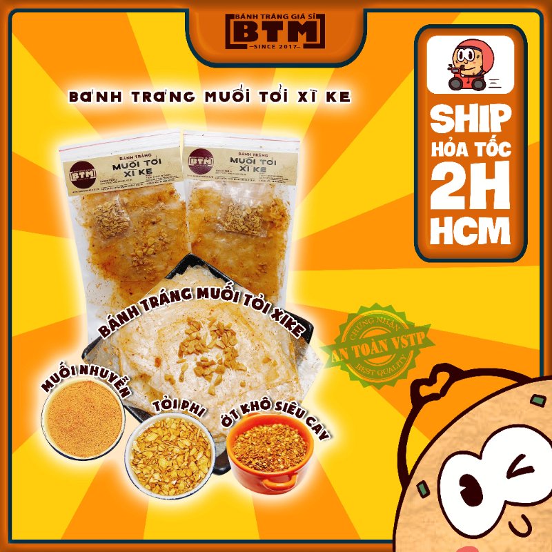 Bánh Tráng Xì Ke Muối Tỏi