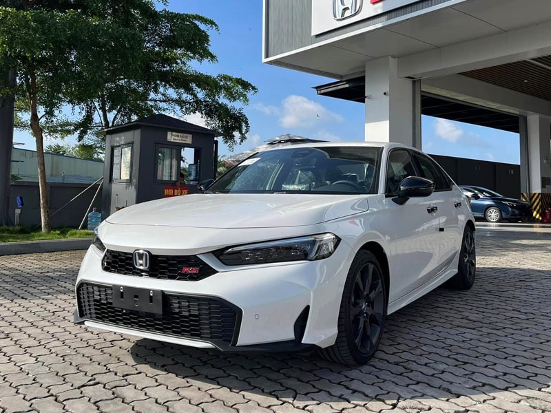honda civic màu trắng