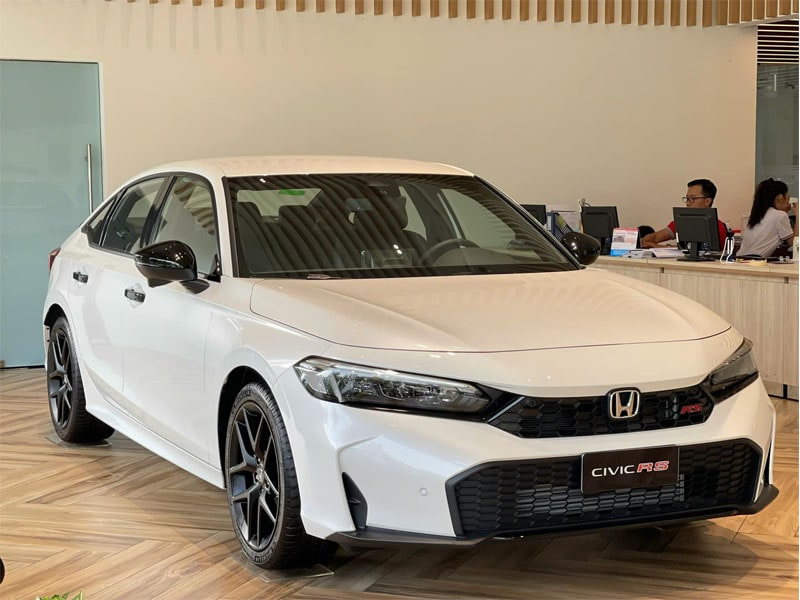 honda civic màu trắng