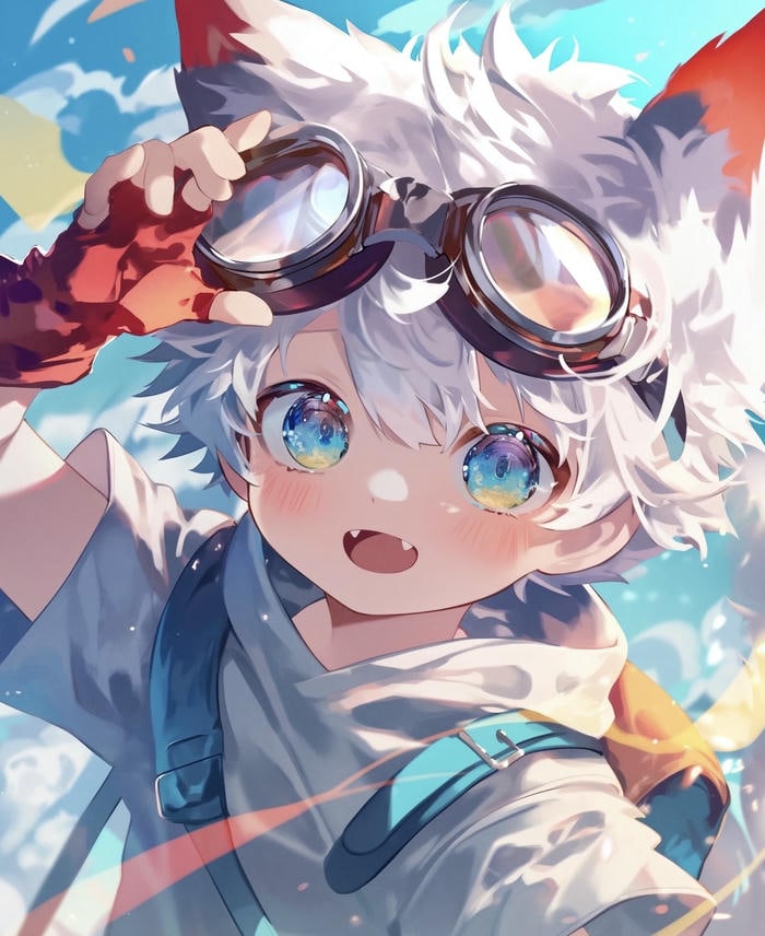 ảnh anime cute nam tư thế thoải mái