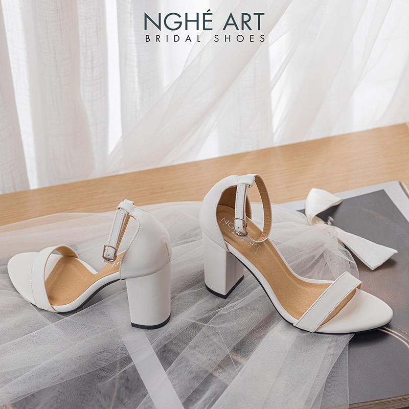 Giày cưới Nghé Art basic quai ngang sandal 195-trang-8p - Ảnh 2 - Nghé Art Bridal Shoes - 0908590288