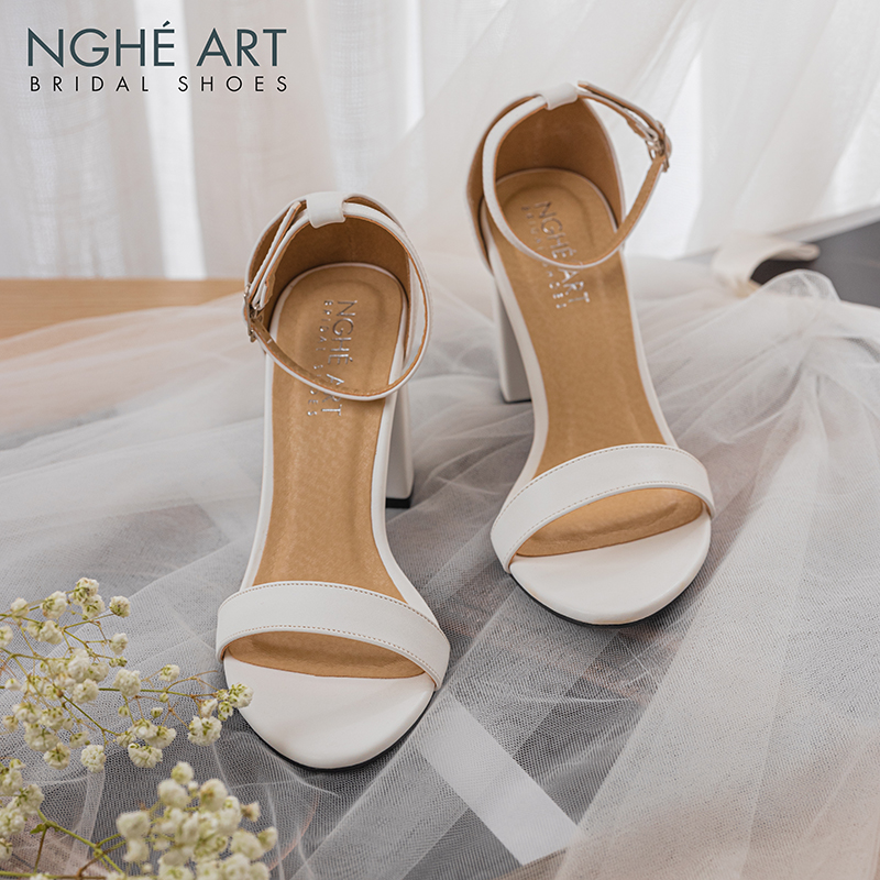 Giày cưới Nghé Art basic quai ngang sandal 195-trang-8p - Ảnh 3 - Nghé Art Bridal Shoes - 0908590288
