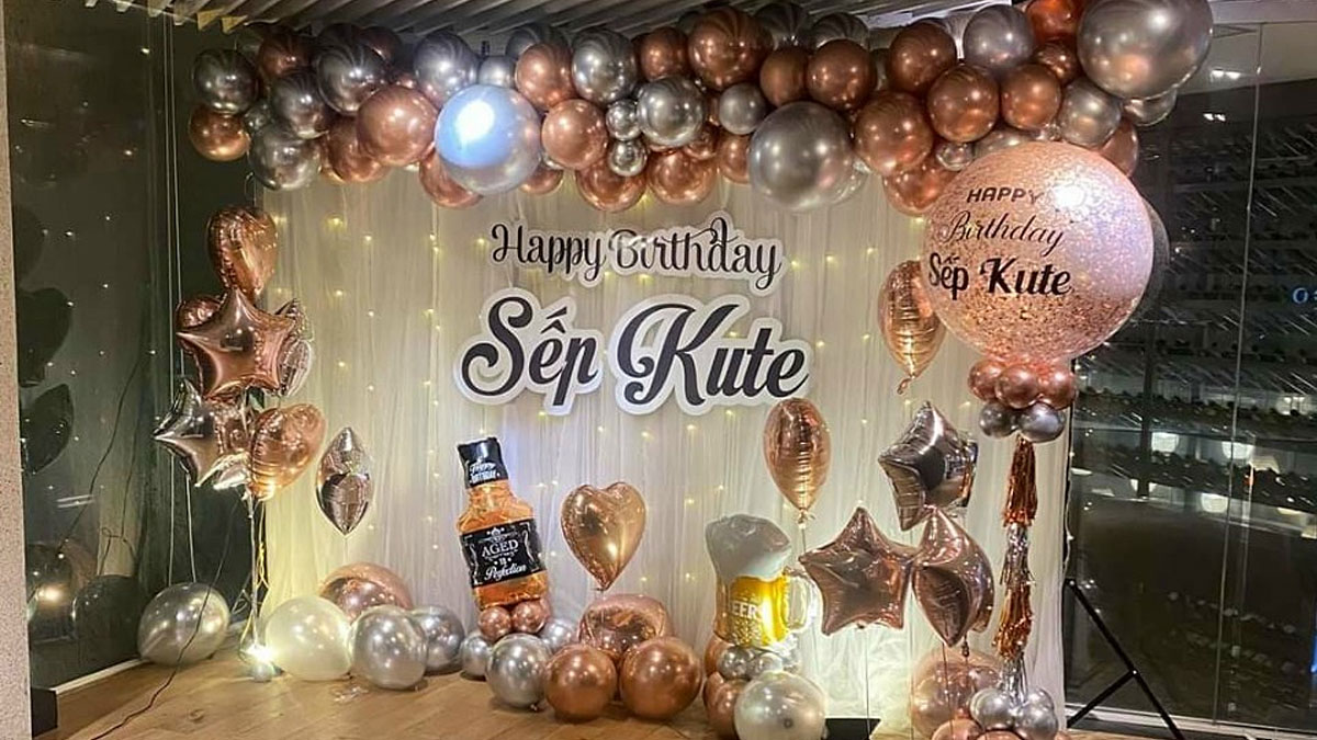 Background sinh nhật decor bắt mắt