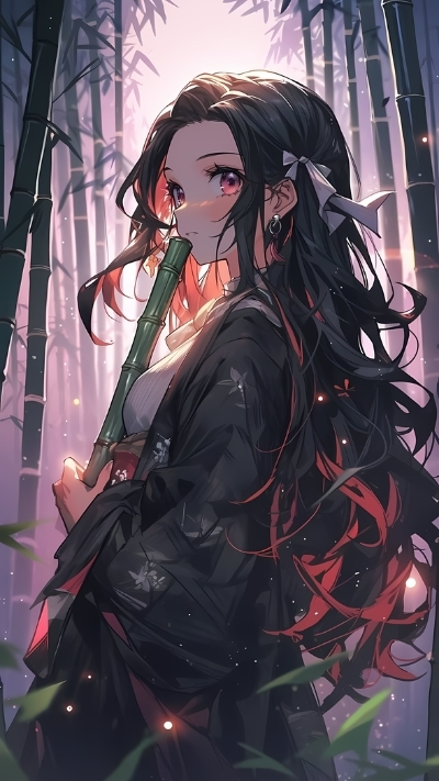 Ảnh nền nezuko dễ thương hấp dẫn cho dế yêu