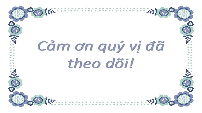 Hình nền cảm ơn quý vị Powerpoint