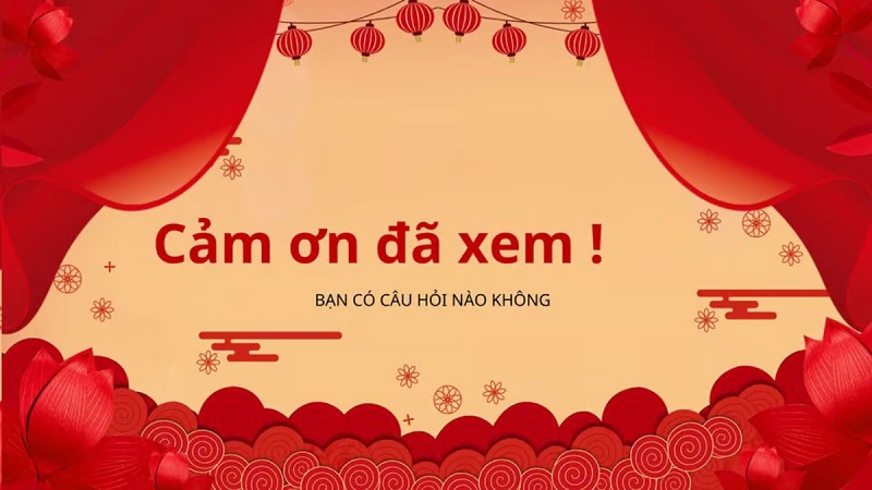 Hình nền Powerpoint cảm ơn và đặt câu hỏi