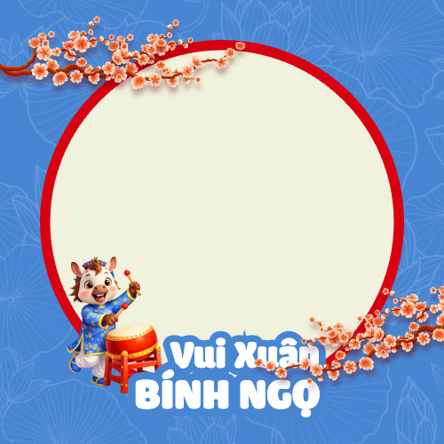 Những mẫu khung avatar, khung ảnh đại diện Tết Bính Ngọ 2026 đẹp và mới nhất